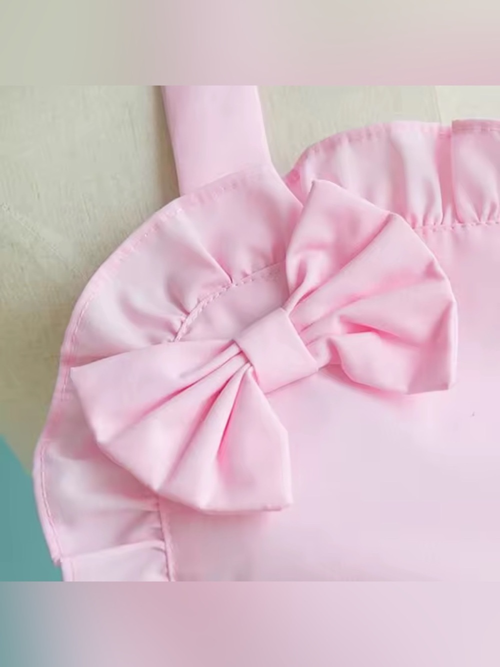 Pink Ruffled Heart Pocket Halter Apron! - Picture 4 of 7